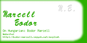 marcell bodor business card